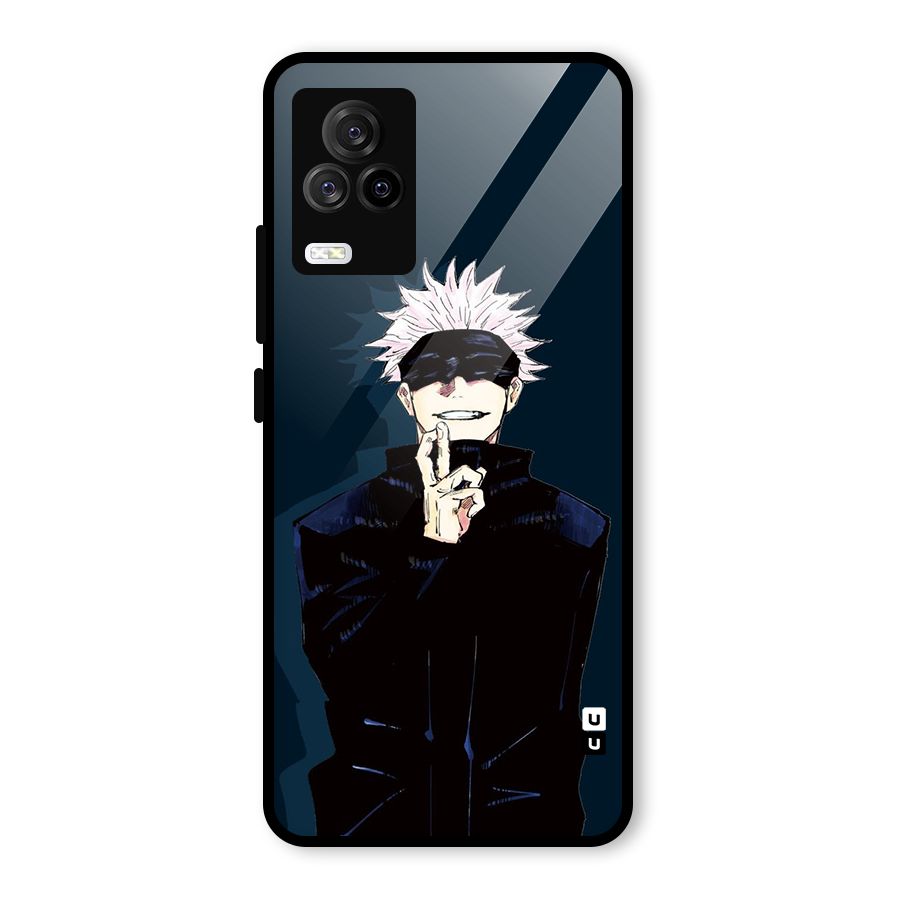 Satoru Gojo Glass Back Case for Vivo iQOO 7 Legend 5G