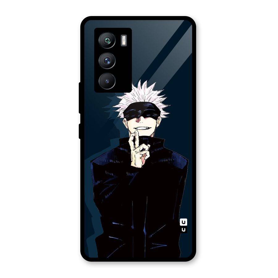 Satoru Gojo Glass Back Case for Vivo iQOO 9 SE