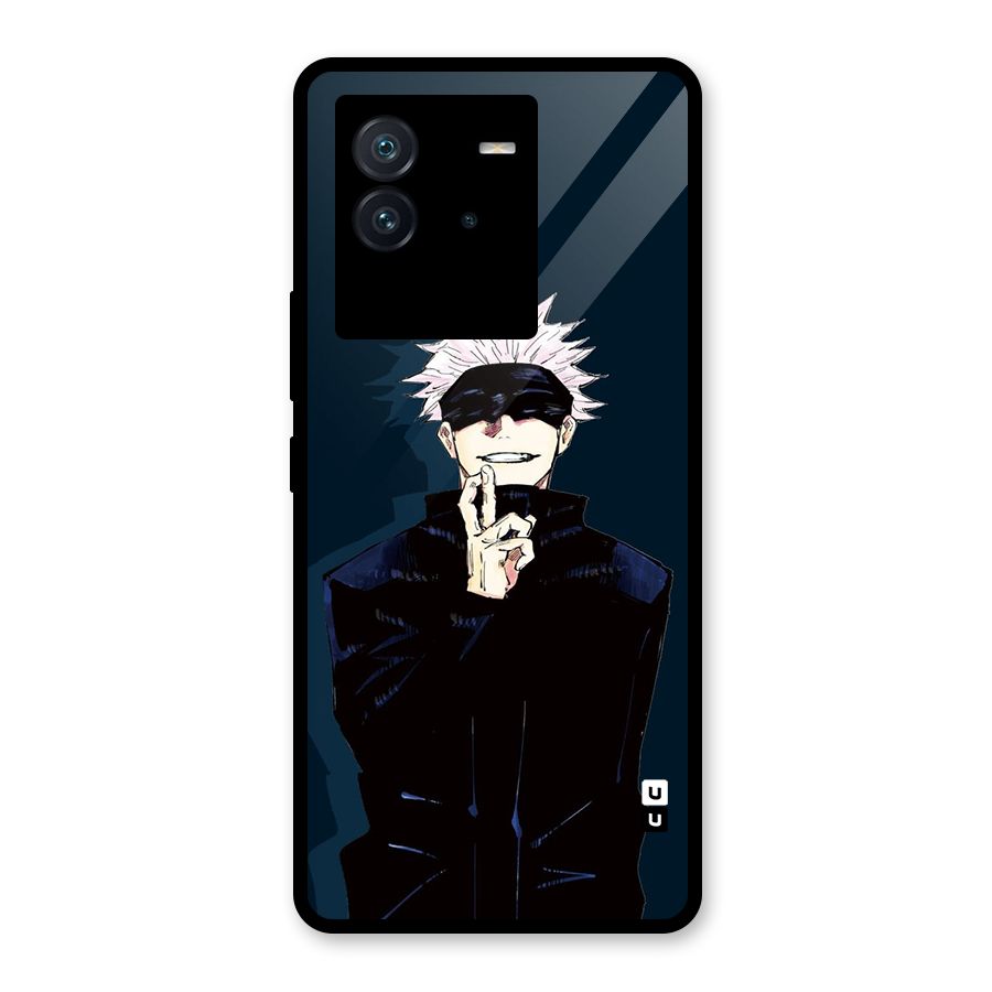 Satoru Gojo Glass Back Case for Vivo iQOO Neo 6 5G