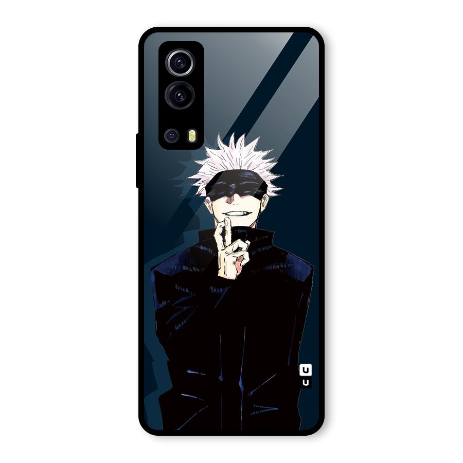 Satoru Gojo Glass Back Case for Vivo iQOO Z3