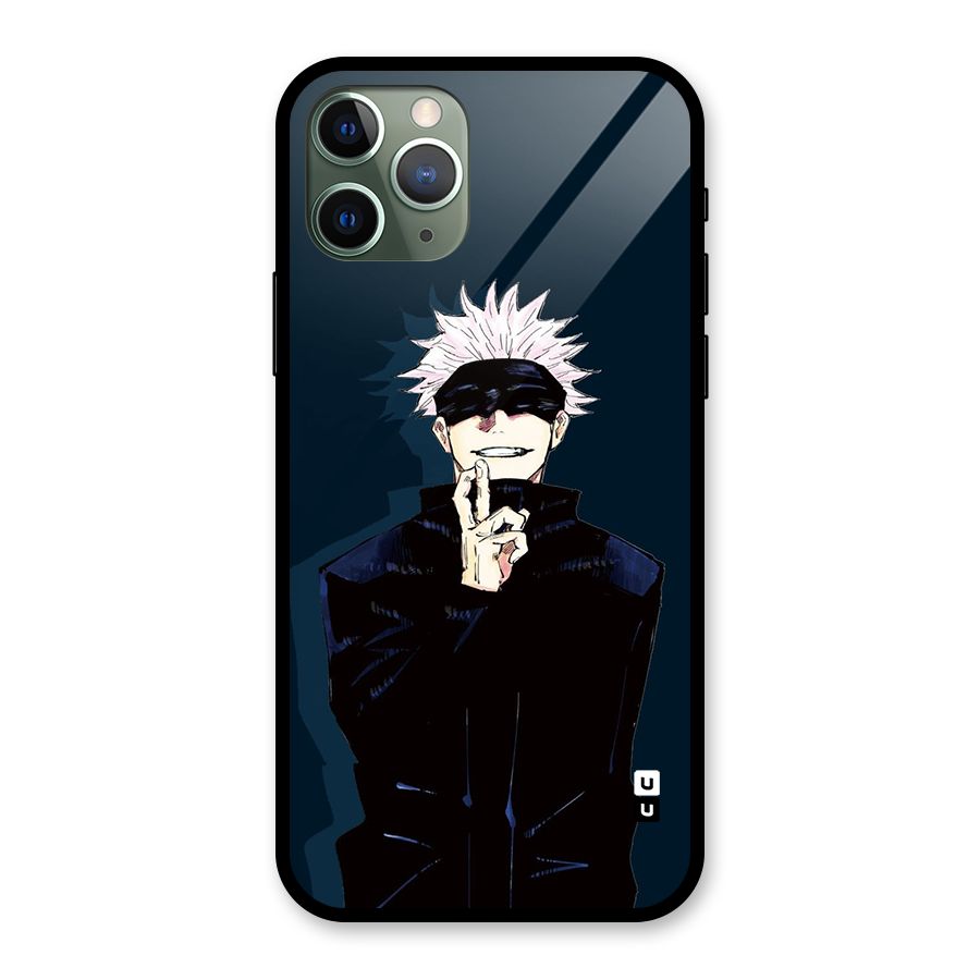 Satoru Gojo Glass Back Case for iPhone 11 Pro