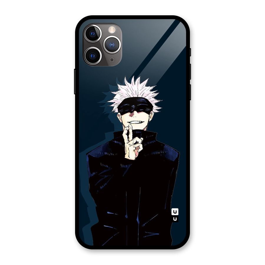 Satoru Gojo Glass Back Case for iPhone 11 Pro Max