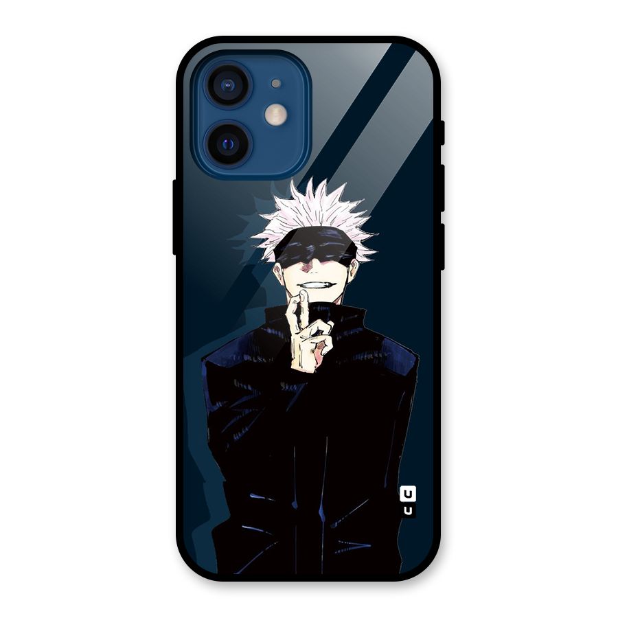 Satoru Gojo Glass Back Case for iPhone 12 Mini