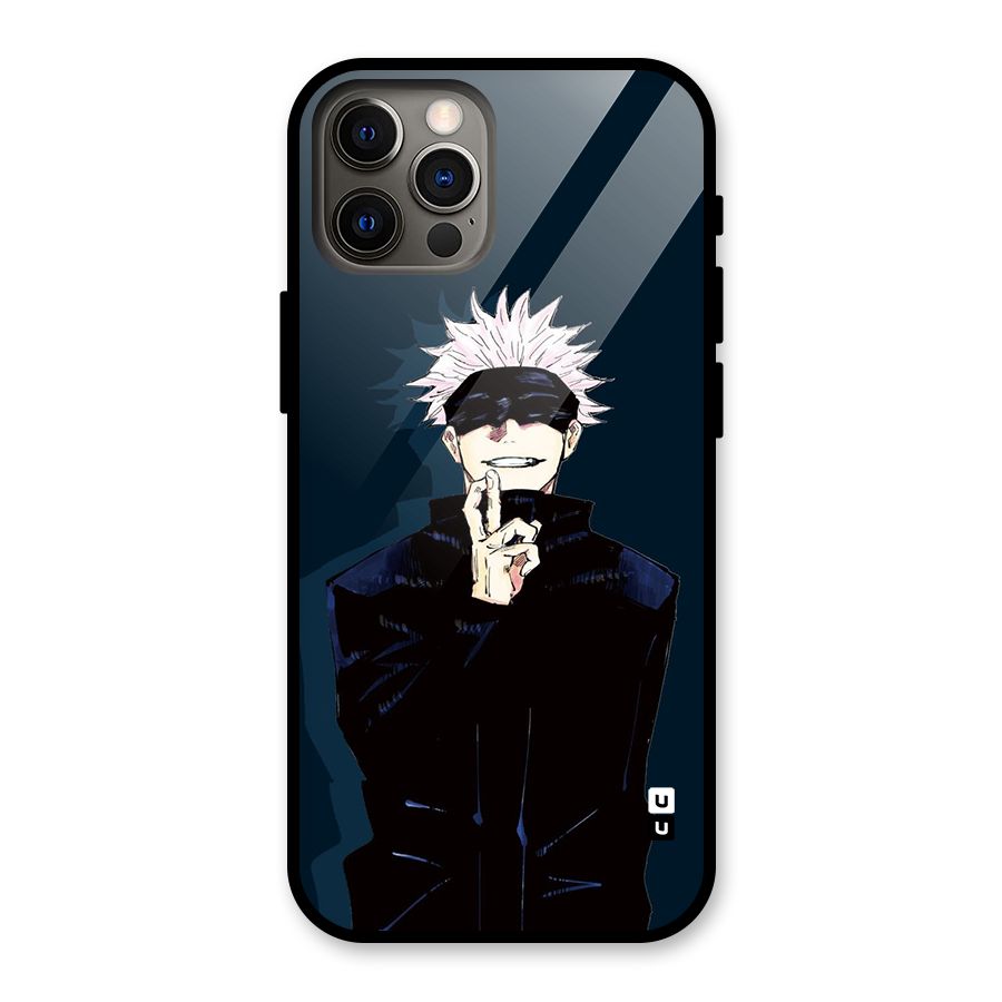 Satoru Gojo Glass Back Case for iPhone 12 Pro