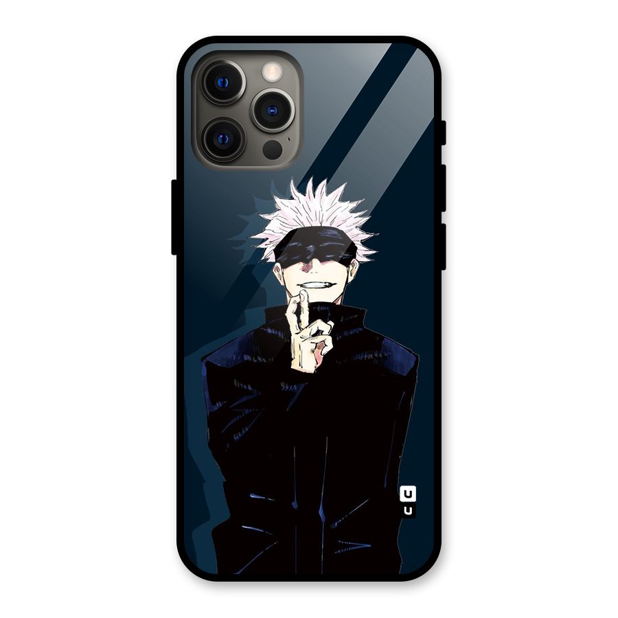 Satoru Gojo Glass Back Case for iPhone 12 Pro Max