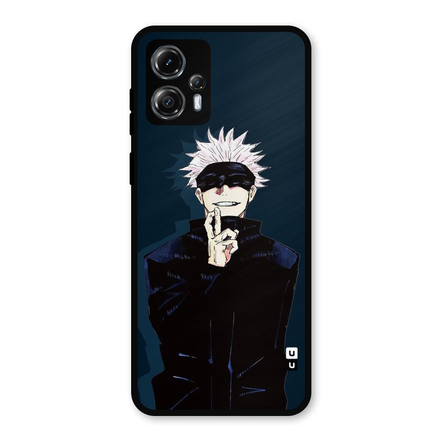 Satoru Gojo Metal Back Case for Moto G13