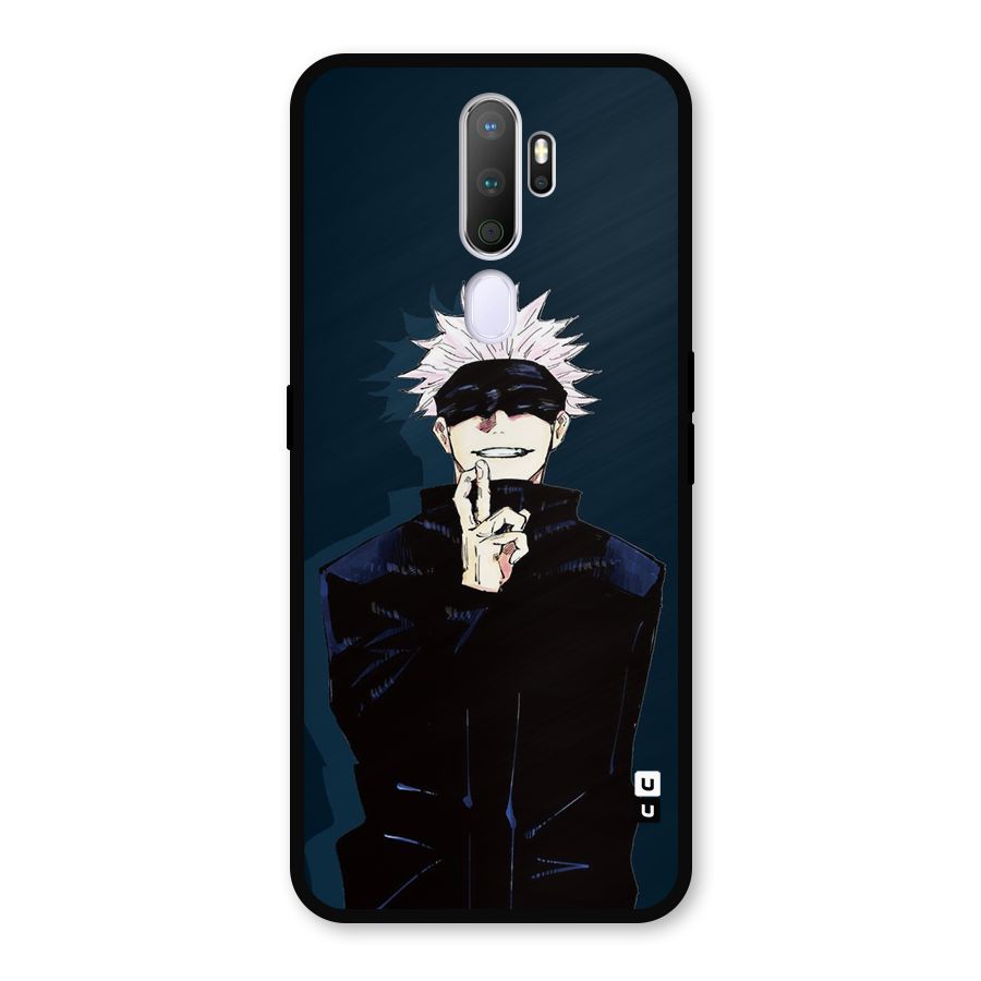 Satoru Gojo Metal Back Case for Oppo A9 (2020)