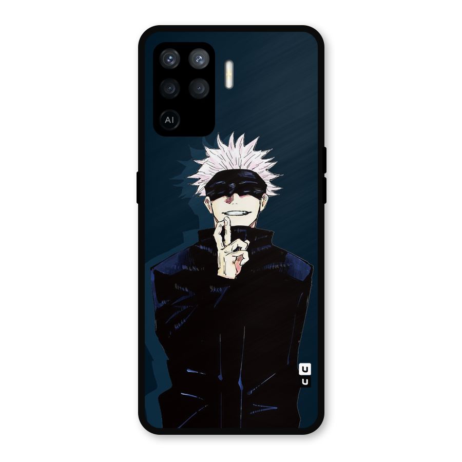 Satoru Gojo Metal Back Case for Oppo F19 Pro