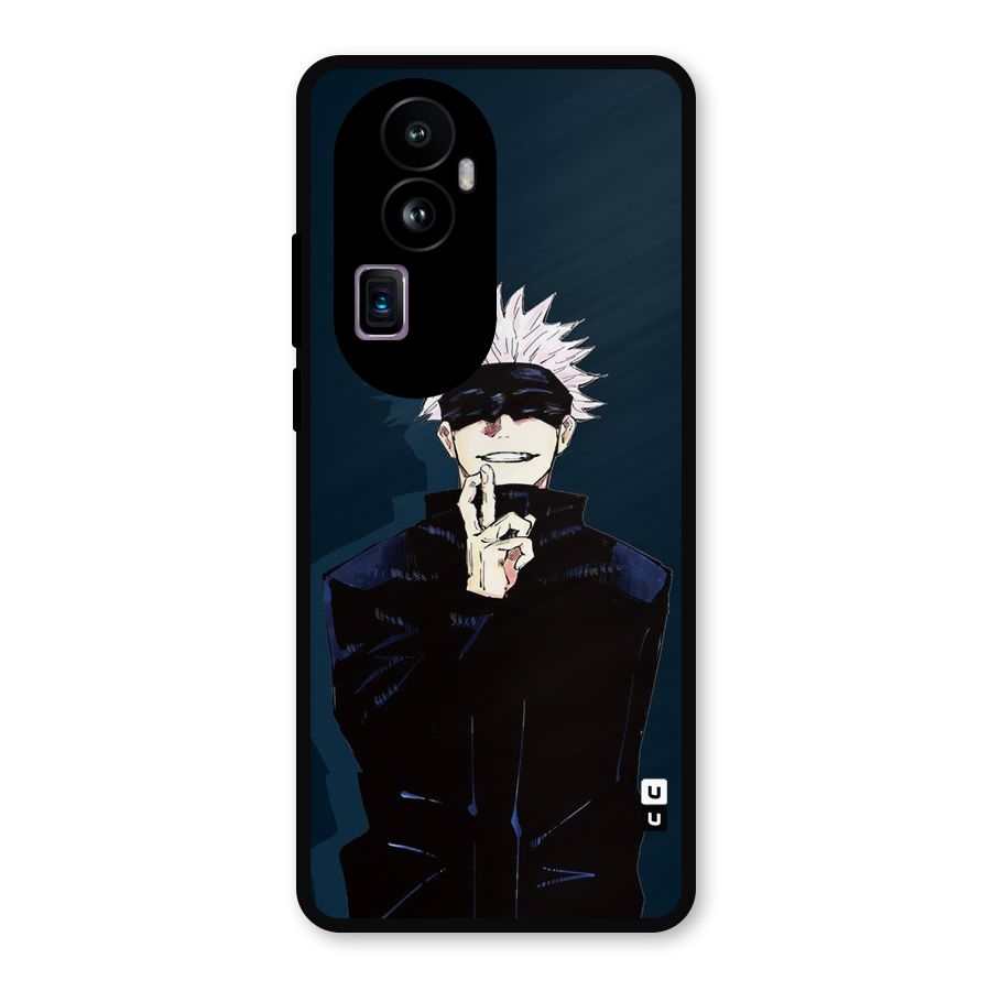 Satoru Gojo Metal Back Case for Oppo Reno10 Pro Plus