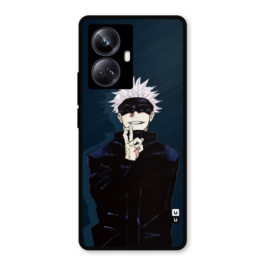 Satoru Gojo Metal Back Case for Realme 10 Pro Plus