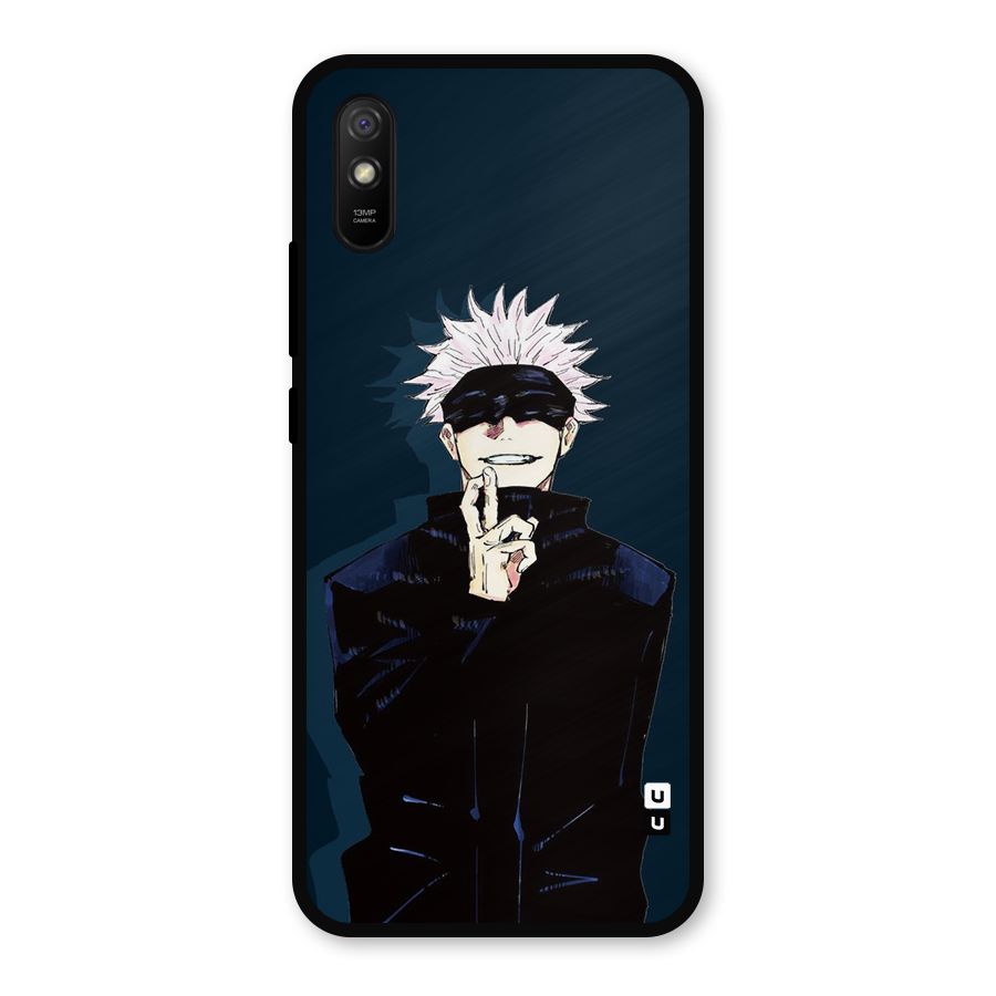 Satoru Gojo Metal Back Case for Redmi 9a