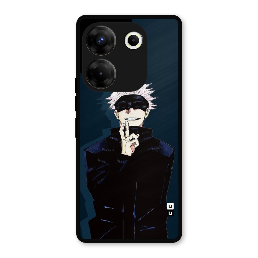 Satoru Gojo Metal Back Case for Tecno Camon 20 Pro