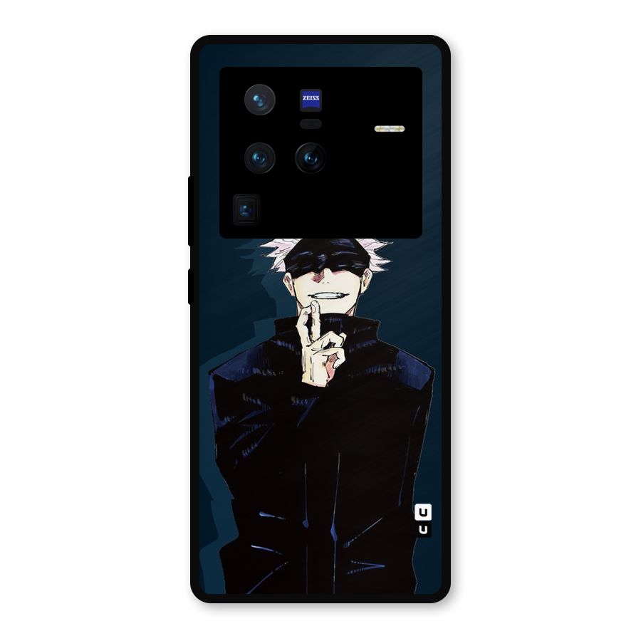 Satoru Gojo Metal Back Case for Vivo X80 Pro