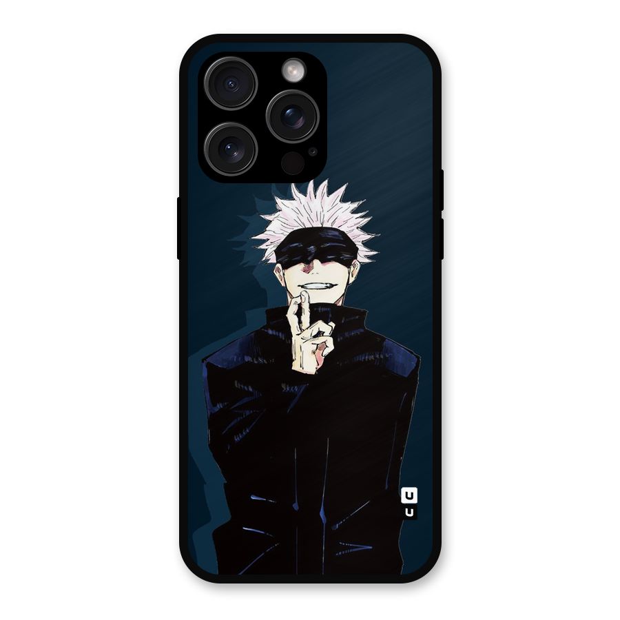 Satoru Gojo Metal Back Case for iPhone 15 Pro Max