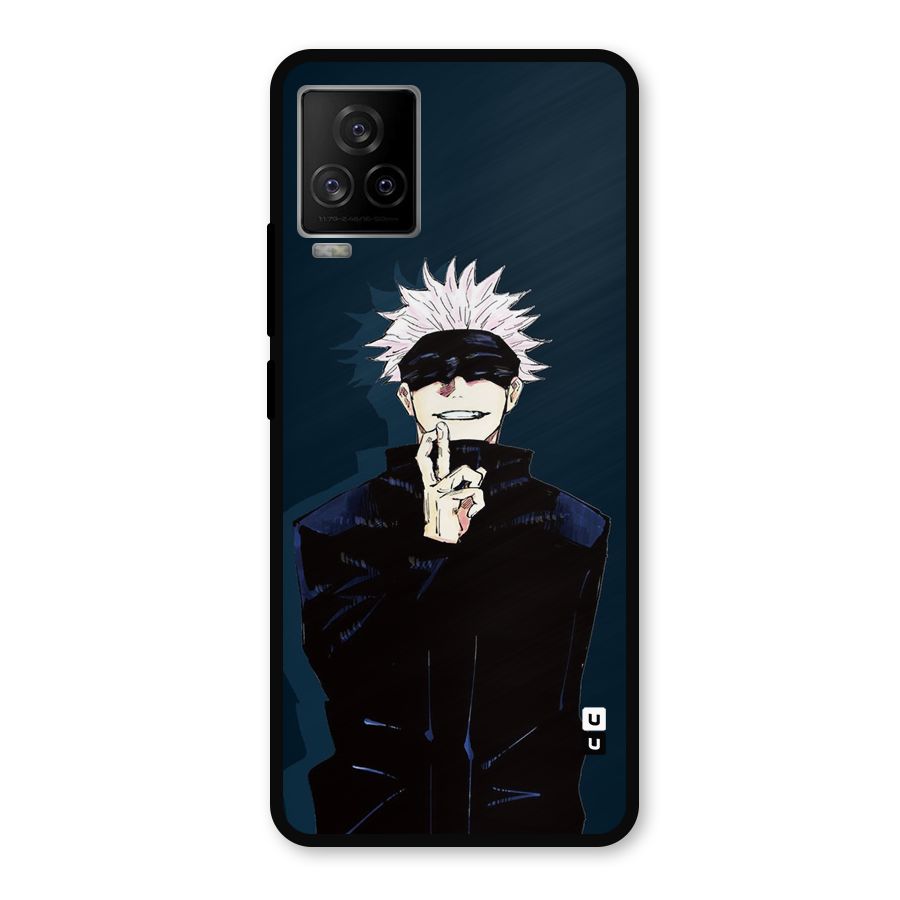 Satoru Gojo Metal Back Case for iQOO 7 Legend 5G