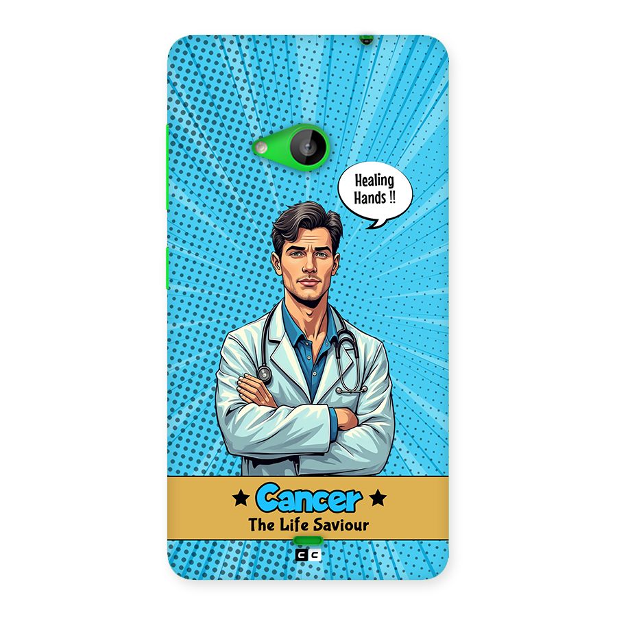 Saviour Cancer Back Case for Lumia 535