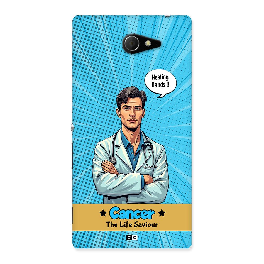 Saviour Cancer Back Case for Xperia M2