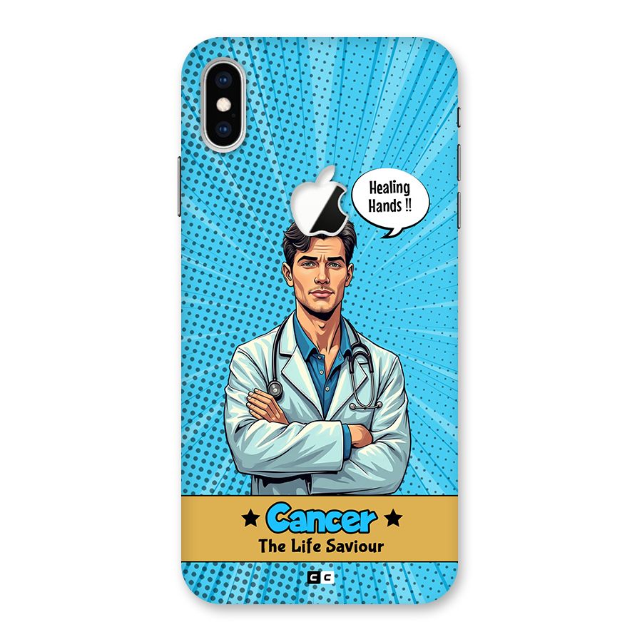 Saviour Cancer Back Case for iPhone XS Max Apple Cut