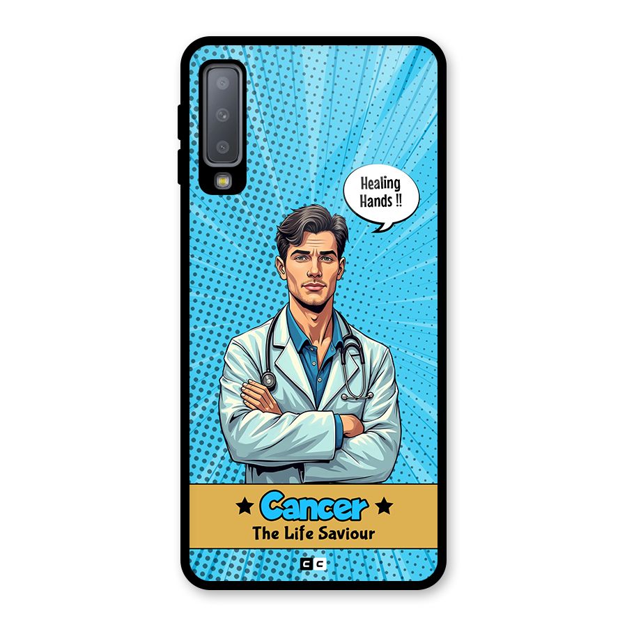 Saviour Cancer Glass Back Case for Galaxy A7 (2018)