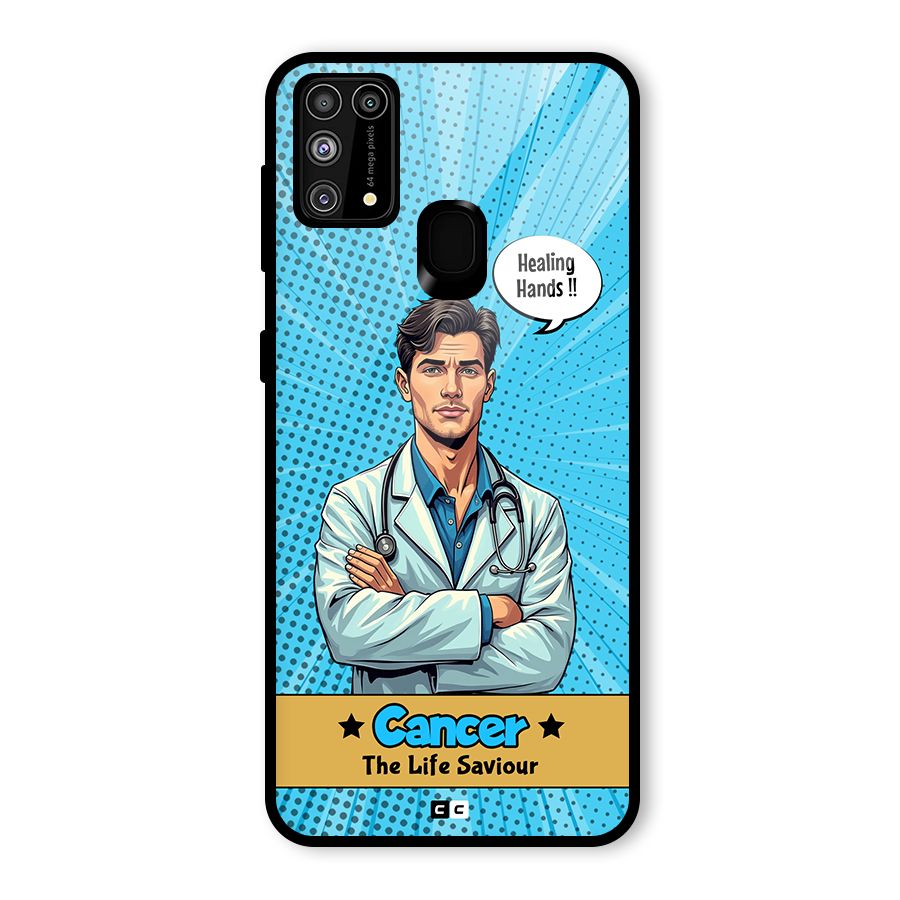 Saviour Cancer Glass Back Case for Galaxy F41