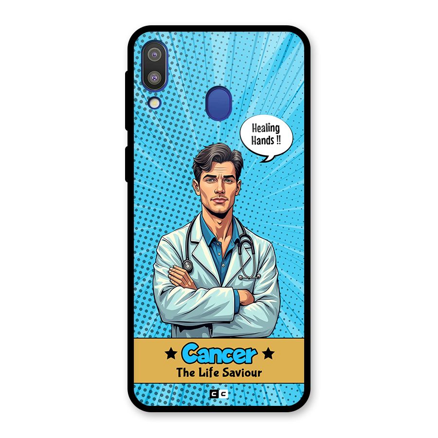 Saviour Cancer Glass Back Case for Galaxy M20