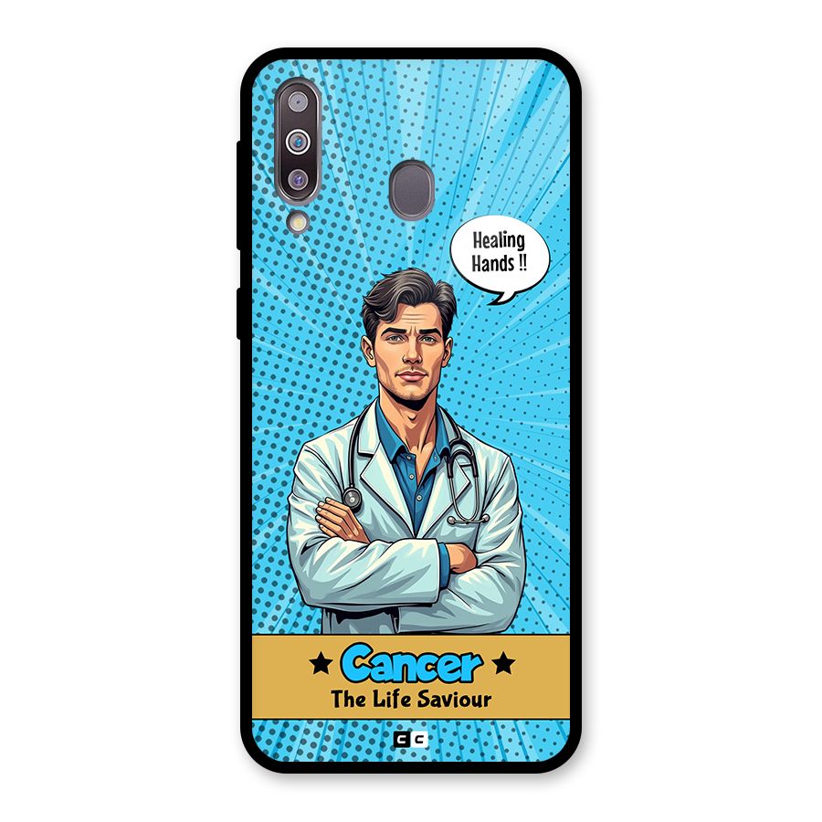 Saviour Cancer Glass Back Case for Galaxy M30