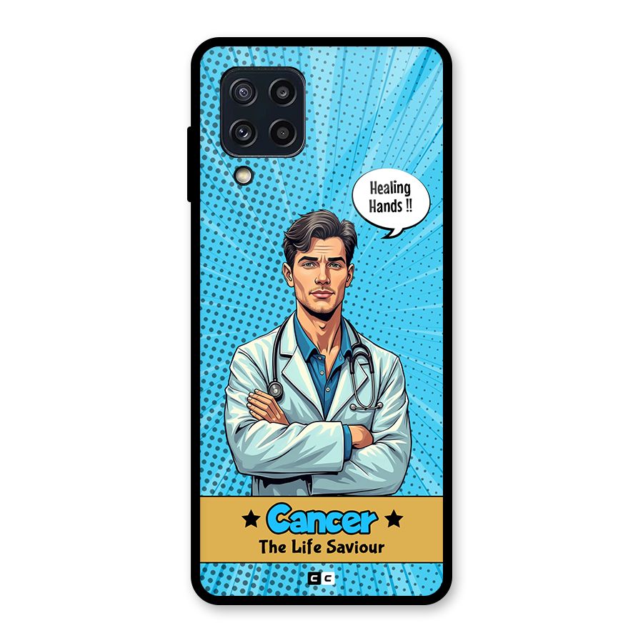 Saviour Cancer Glass Back Case for Galaxy M32
