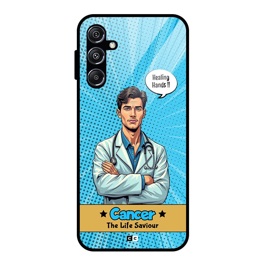 Saviour Cancer Glass Back Case for Galaxy M34 5G