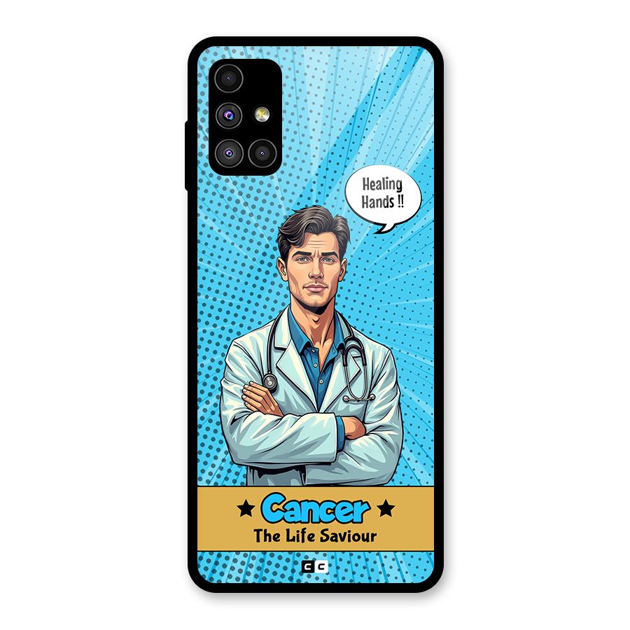 Saviour Cancer Glass Back Case for Galaxy M51