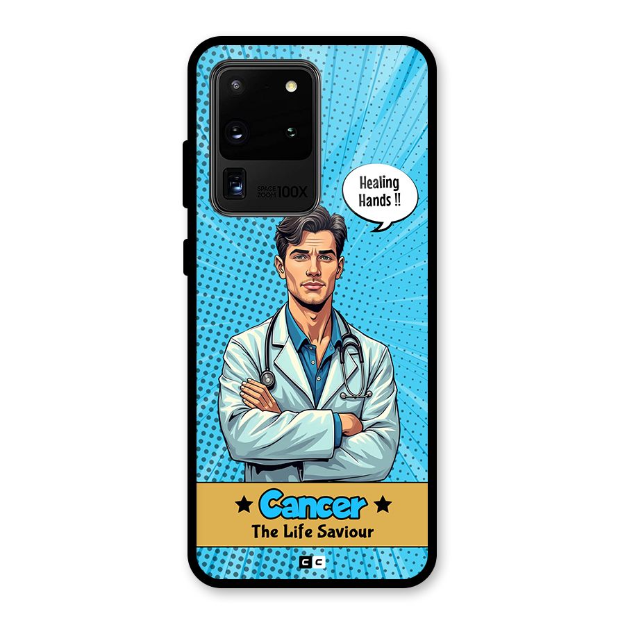 Saviour Cancer Glass Back Case for Galaxy S20 Ultra