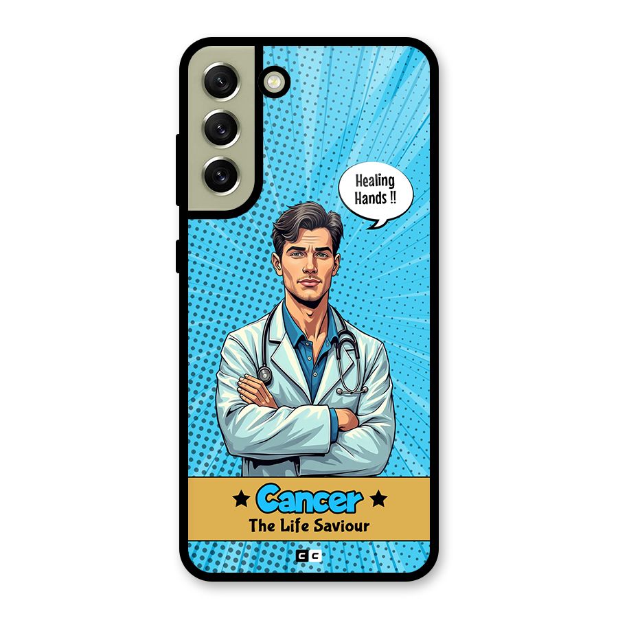 Saviour Cancer Glass Back Case for Galaxy S21 FE 5G