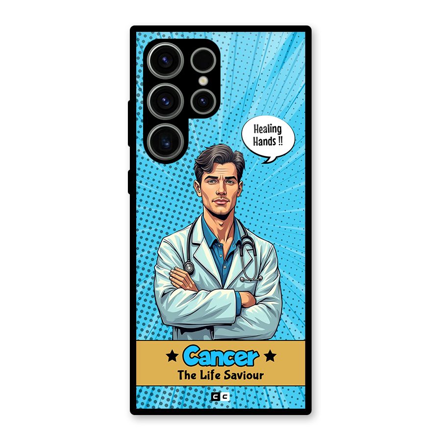 Saviour Cancer Glass Back Case for Galaxy S23 Ultra