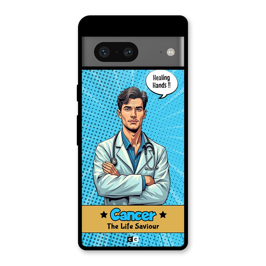 Saviour Cancer Glass Back Case for Google Pixel 7
