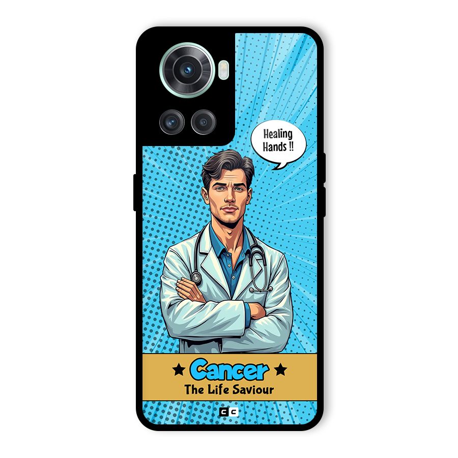 Saviour Cancer Glass Back Case for OnePlus 10R