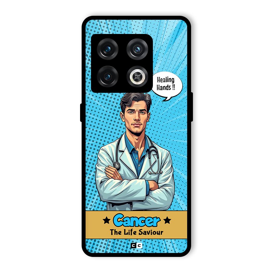 Saviour Cancer Glass Back Case for OnePlus 10 Pro 5G