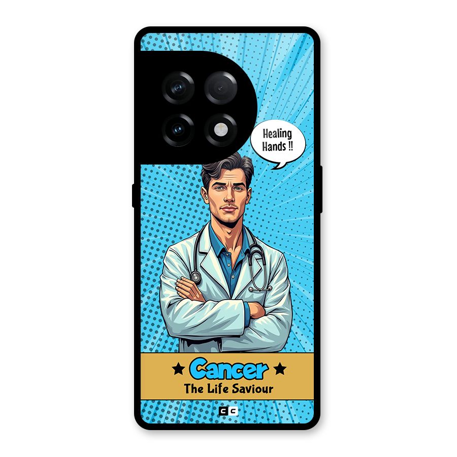 Saviour Cancer Glass Back Case for OnePlus 11R