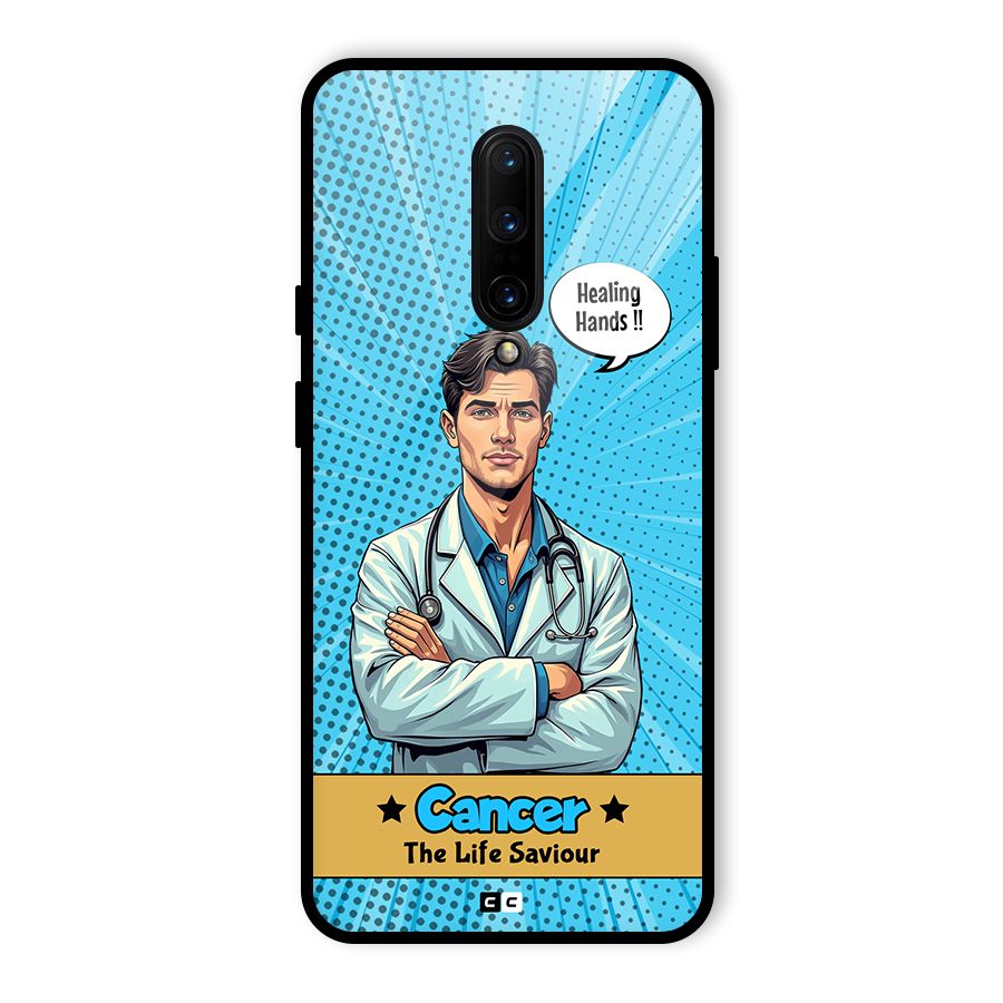 Saviour Cancer Glass Back Case for OnePlus 7 Pro