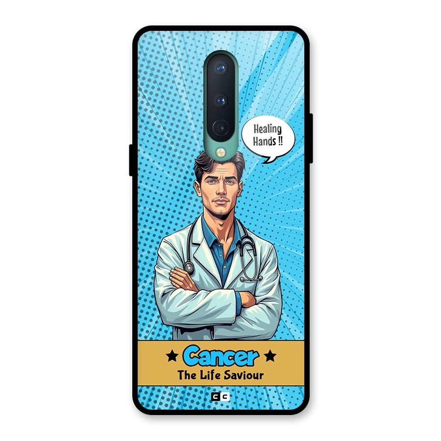 Saviour Cancer Glass Back Case for OnePlus 8