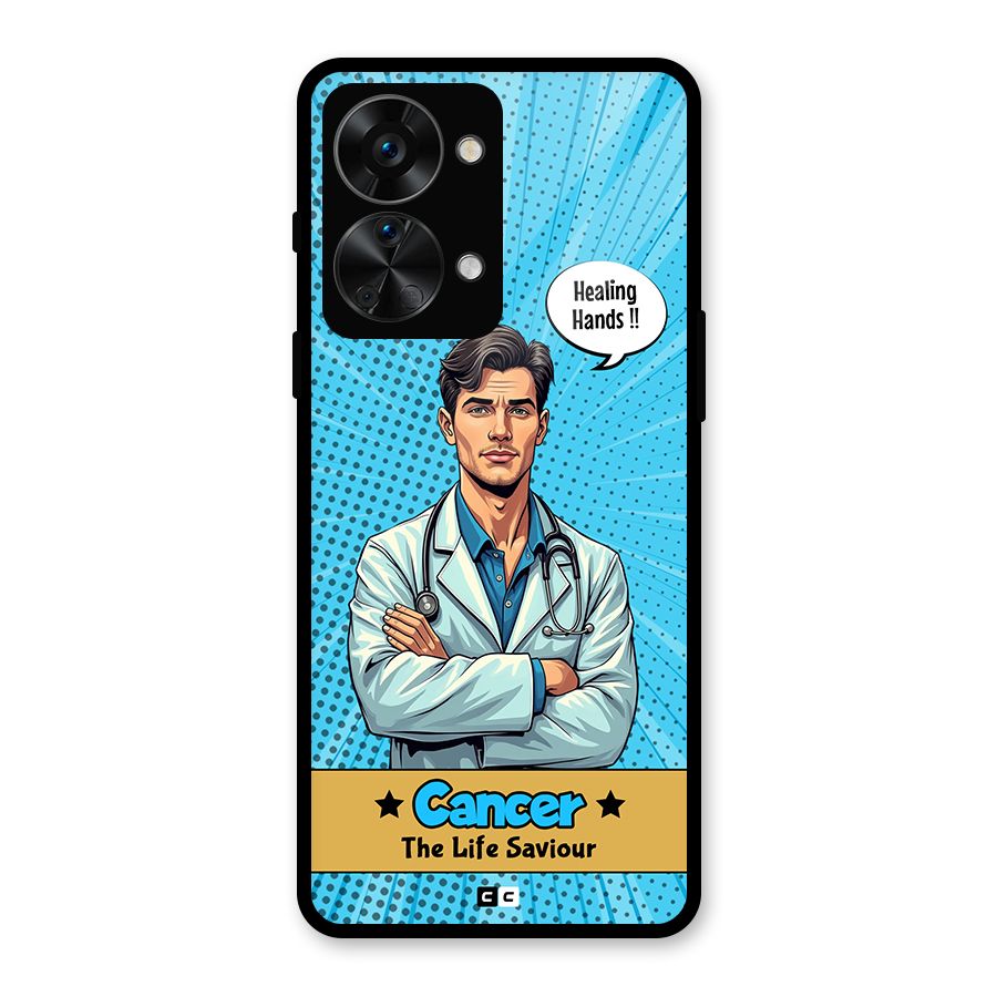 Saviour Cancer Glass Back Case for OnePlus Nord 2T