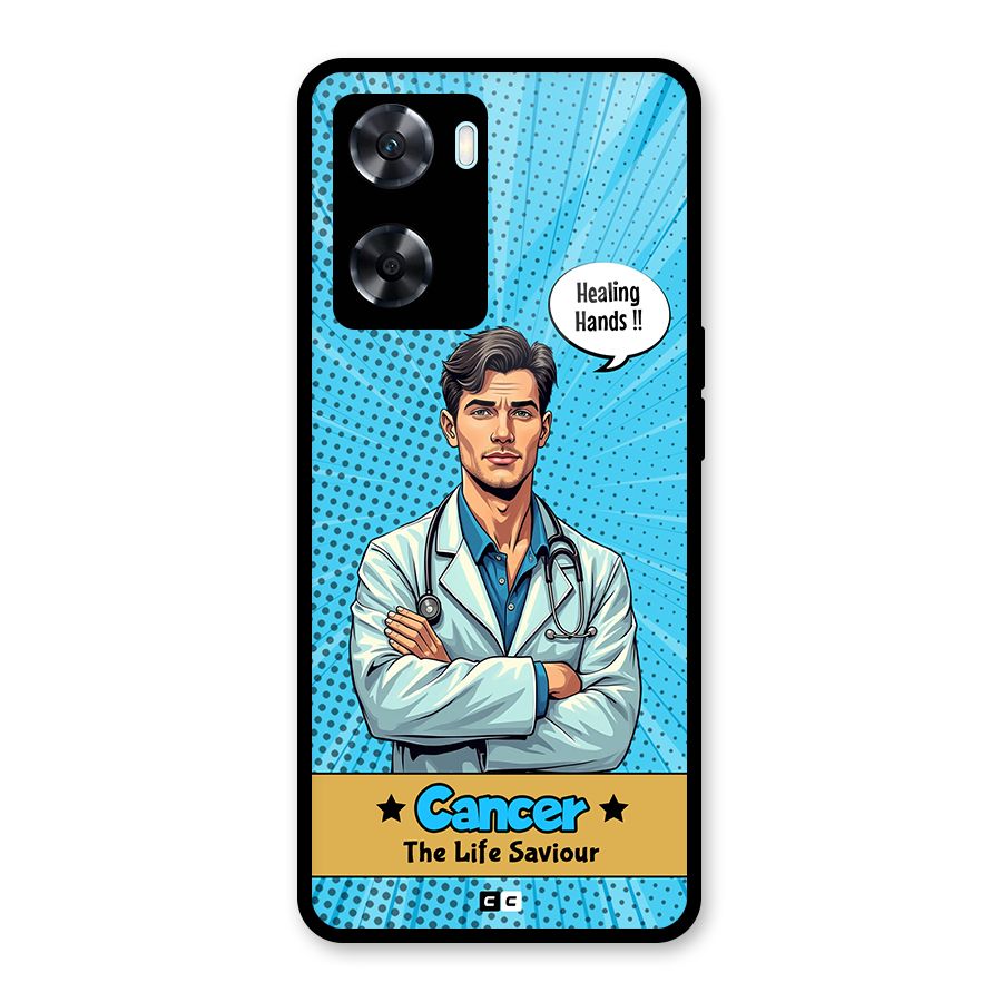 Saviour Cancer Glass Back Case for Oppo A77s