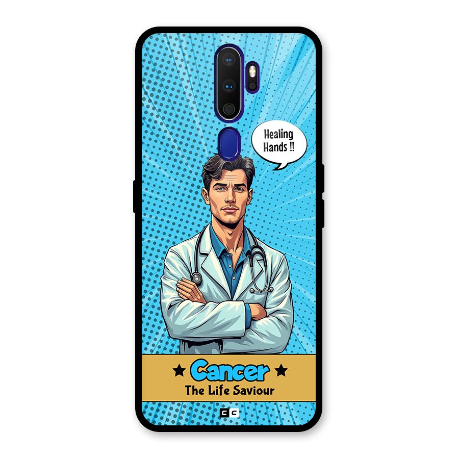 Saviour Cancer Glass Back Case for Oppo A9 (2020)