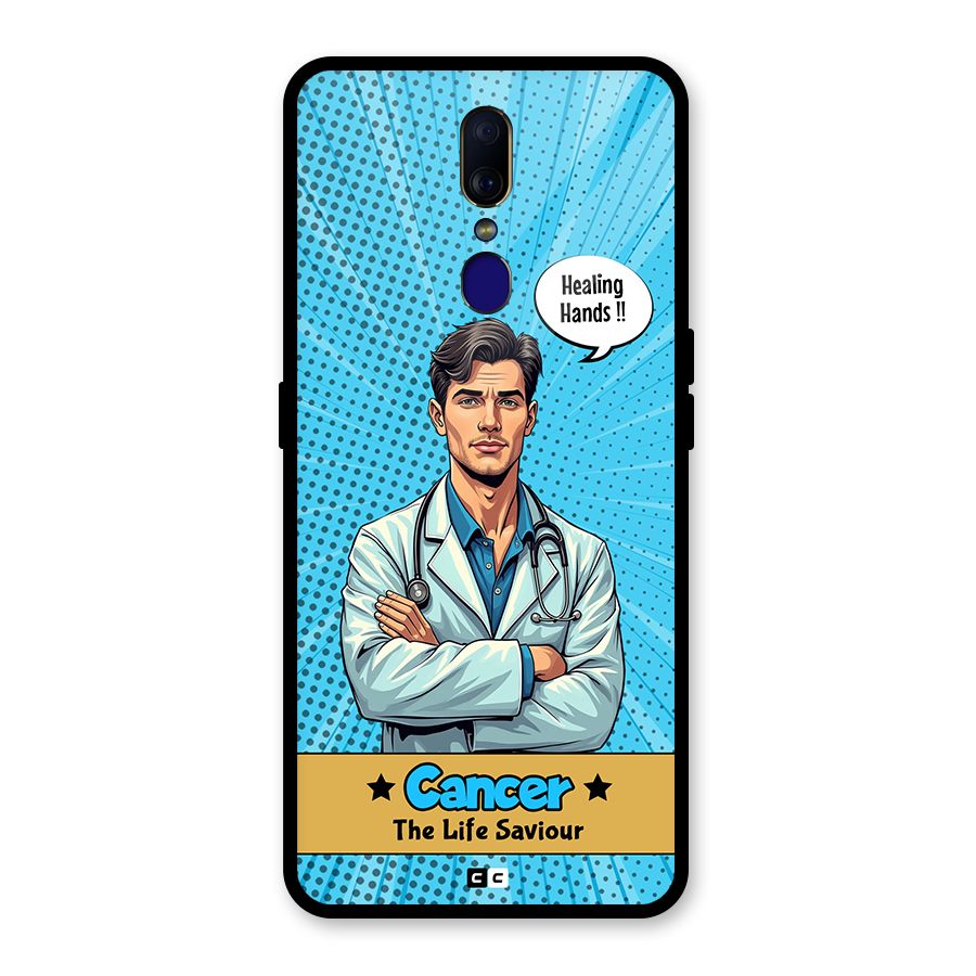 Saviour Cancer Glass Back Case for Oppo F11