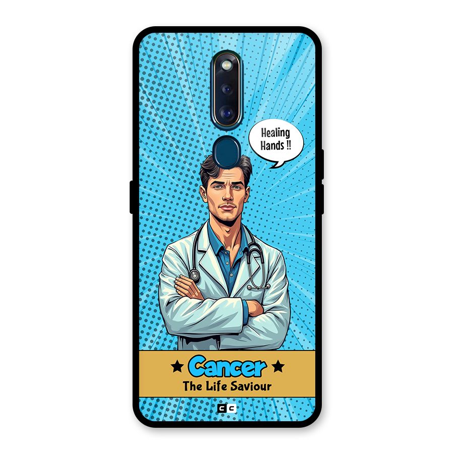 Saviour Cancer Glass Back Case for Oppo F11 Pro