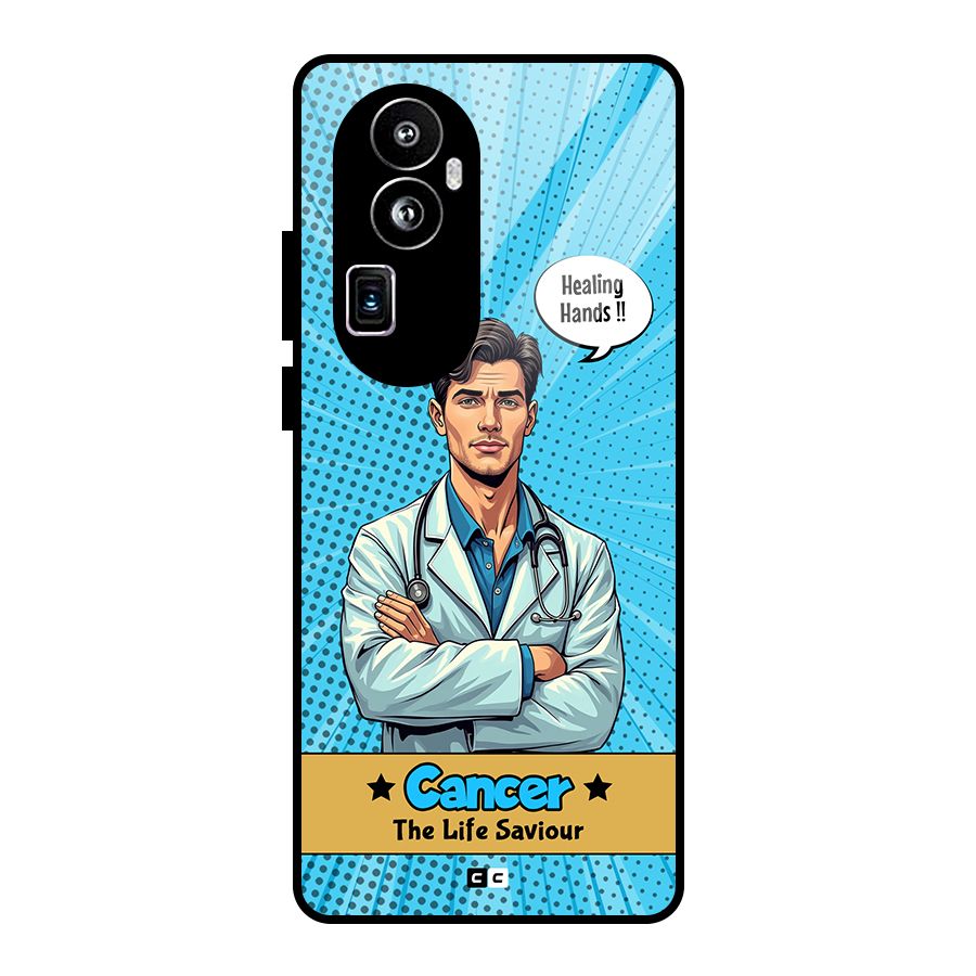 Saviour Cancer Glass Back Case for Oppo Reno10 Pro Plus
