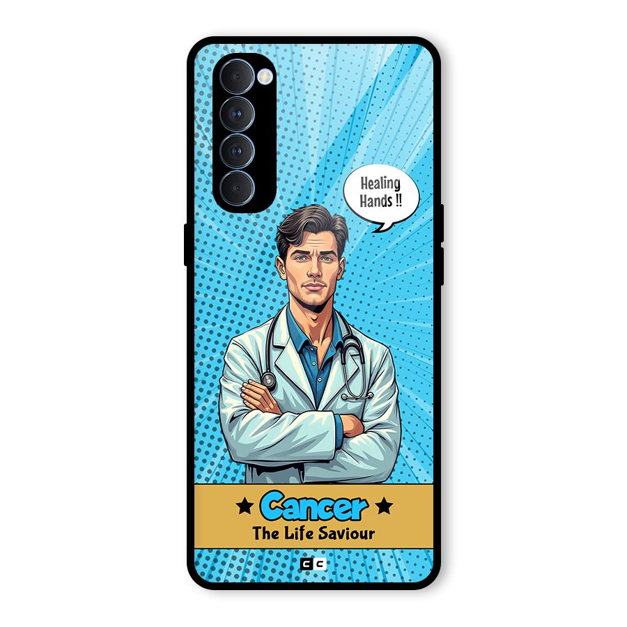 Saviour Cancer Glass Back Case for Oppo Reno4 Pro