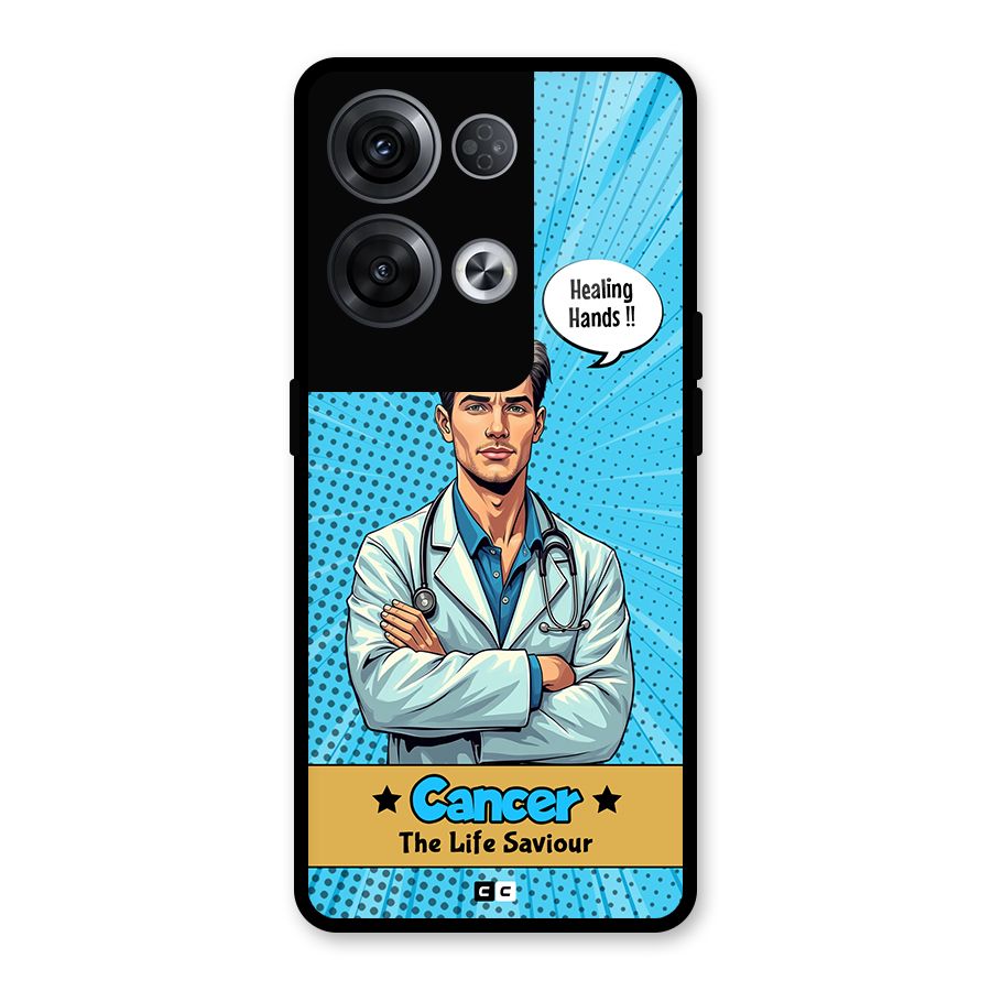 Saviour Cancer Glass Back Case for Oppo Reno8 Pro 5G