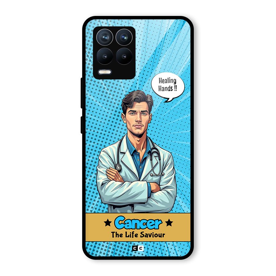 Saviour Cancer Glass Back Case for Realme 8 Pro