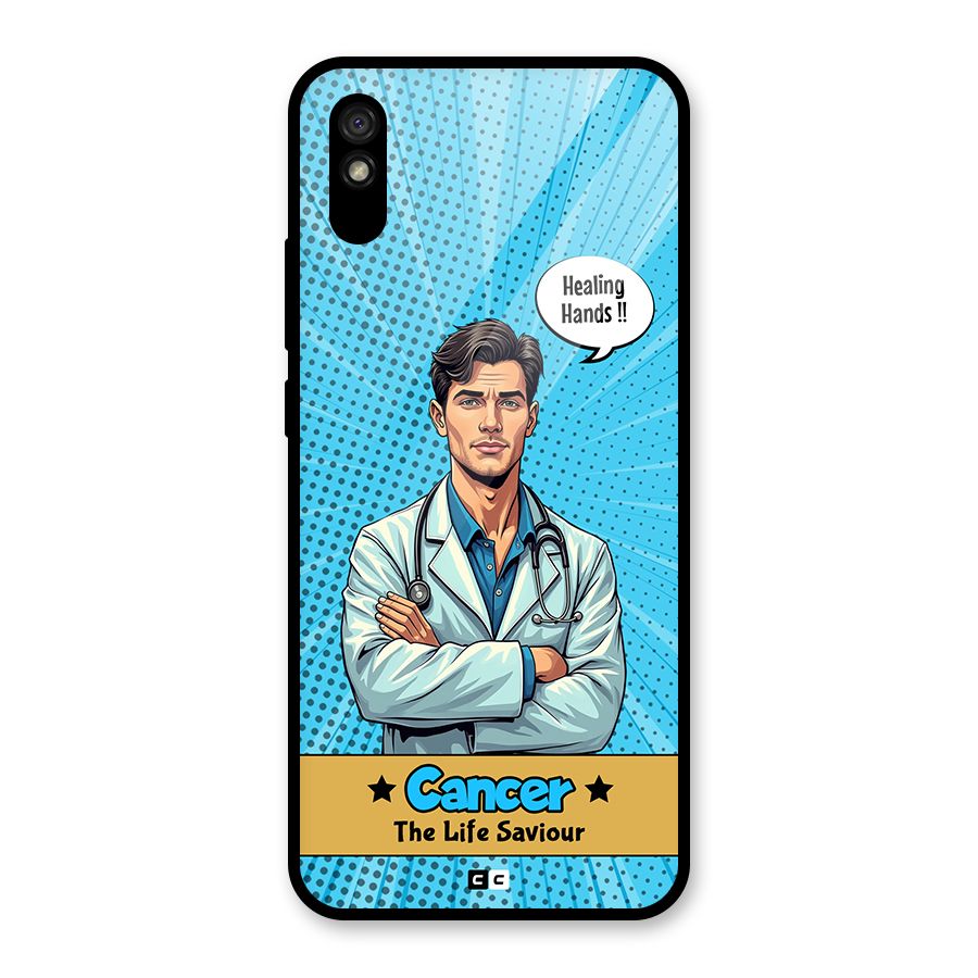 Saviour Cancer Glass Back Case for Redmi 9A