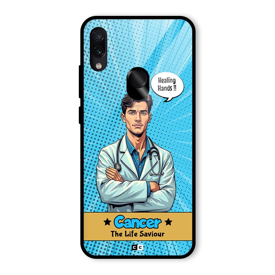 Saviour Cancer Glass Back Case for Redmi Note 7 Pro