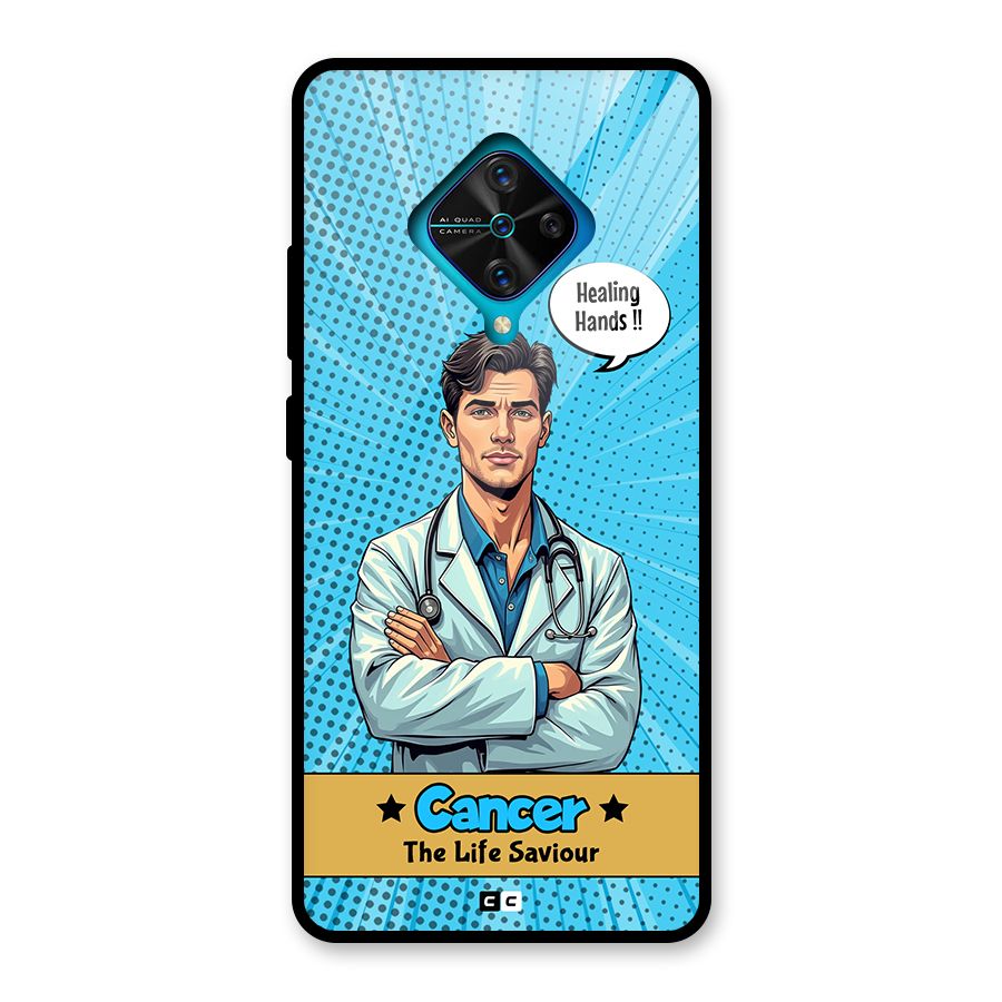 Saviour Cancer Glass Back Case for Vivo S1 Pro